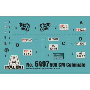 Modellbil - 508 CM Coloniale - Italeri - 1:35