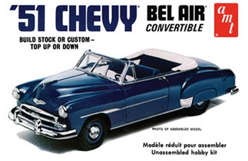 Bild p� Byggmodellbil - CHEVY CONVERTIBLE 1951 - AMT - 1:25