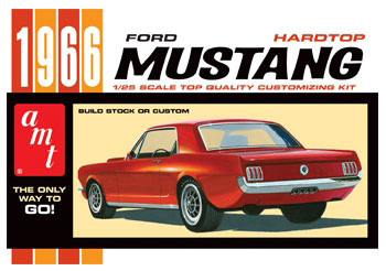 RC Radiostyrt Byggmodell bil - Ford Mustang 1966 - AMT - 1:25