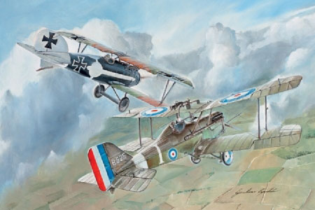 Byggmodell flygplan - S.E.5a and ALBATROS D.III - 2 pack - 1:72