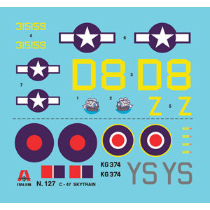Modellflygplan - C-47 SKYTRAIN/ DC-3 - Italeri - 1:72