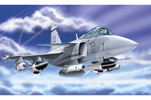 Bild p� Modellflygplan - JAS 39 Gripen SE - Italeri - 1:72