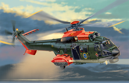 Bild p� Modellhelikopter - AS.532 COUGAR SUPER PUMA HKP 10 SE - Italeri - 1:72