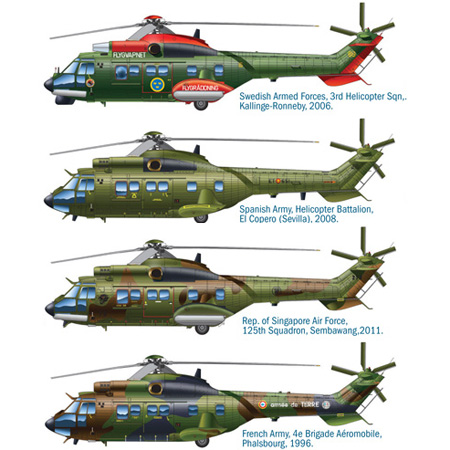 Thumbnail 734 f�r Modellhelikopter - AS.532 COUGAR SUPER PUMA HKP 10 SE - Italeri - 1:72