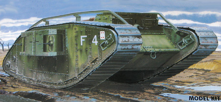 Byggmodell Stridsvagn - Mk IV Female WW1 Battle T. - Emhar - 1:72