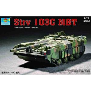 RC Radiostyrt Byggmodell stridsvagn - SWEDEN STRV 103C MBT - 1:72