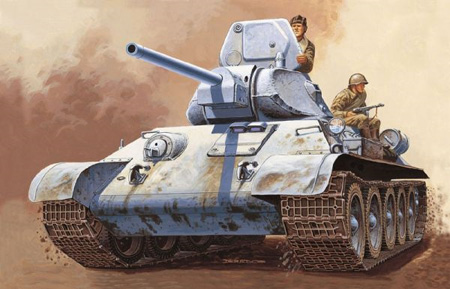 RC Radiostyrt Byggmodell Stridsvagn - T-34/76 model 1942 - Italeri - 1:72