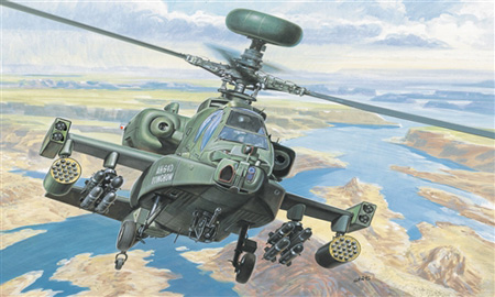 Bild p� Modellhelikopter - AH-64 D APACHE LONGBOW - Italeri - 1:72