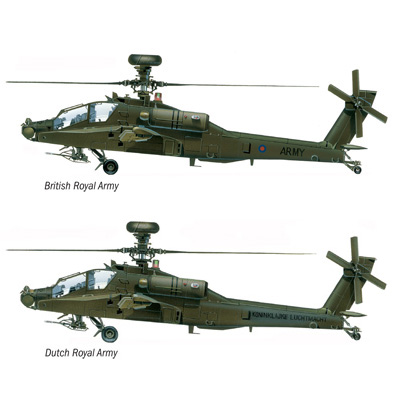 Thumbnail 734 f�r Modellhelikopter - AH-64 D APACHE LONGBOW - Italeri - 1:72