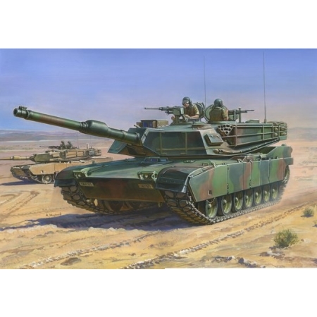 RC Radiostyrt Byggsats Stridsvagn - M1A1 Abrams US Main Battle Tank - 1:100