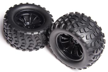 RC Radiostyrt C0300-08071 - Wheel Complete black (M10 Thunder)