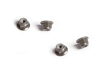 RC Radiostyrt C0300-102049 - Alum.Nylon Nut M4 - 4 pack