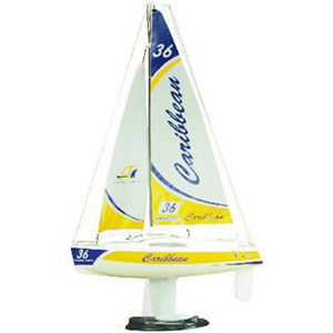 Bild p� Radiostyrd segelb&aring;t - Caribbean Yacht - Gul - RTR