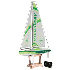 Bild p� Radiostyrd segelb&aring;t - Joysway Discovery MK2 Gr&ouml;n - 2,4GHz - RTR