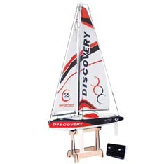 Bild p� Radiostyrd segelb&aring;t - Joysway Discovery MK2 R&ouml;d - 2,4GHz - RTR