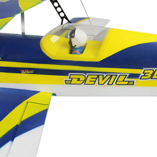 Flygplan - Devil 3D 2,4Ghz BL - 4ch - Borstlöst paket - RTF