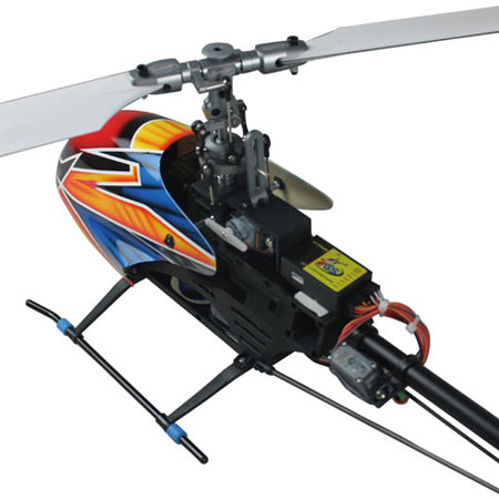 Radiostyrd helikopter - E-Razor 450 FLB Pro - Met. - 2,4Ghz - 6CH - RTF