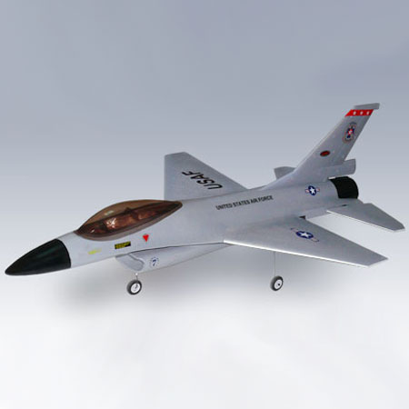Thumbnail 734 f�r RC Flygplan - F-16 Falcon BL - Dynam - 4ch - Borstl&ouml;st paket - 2,4Ghz - RTR