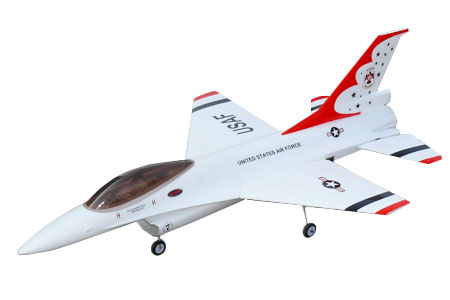 Thumbnail 734 f�r RC Flygplan - F-16 Falcon BL - Dynam - 4ch - Borstl&ouml;st paket - 2,4Ghz - RTR
