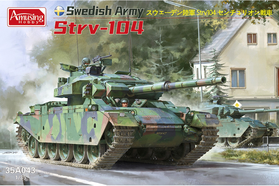 RC Radiostyrt Byggmodell stridsvagn - Strv 104 Centurion - 1:35 - Amusing Hobby