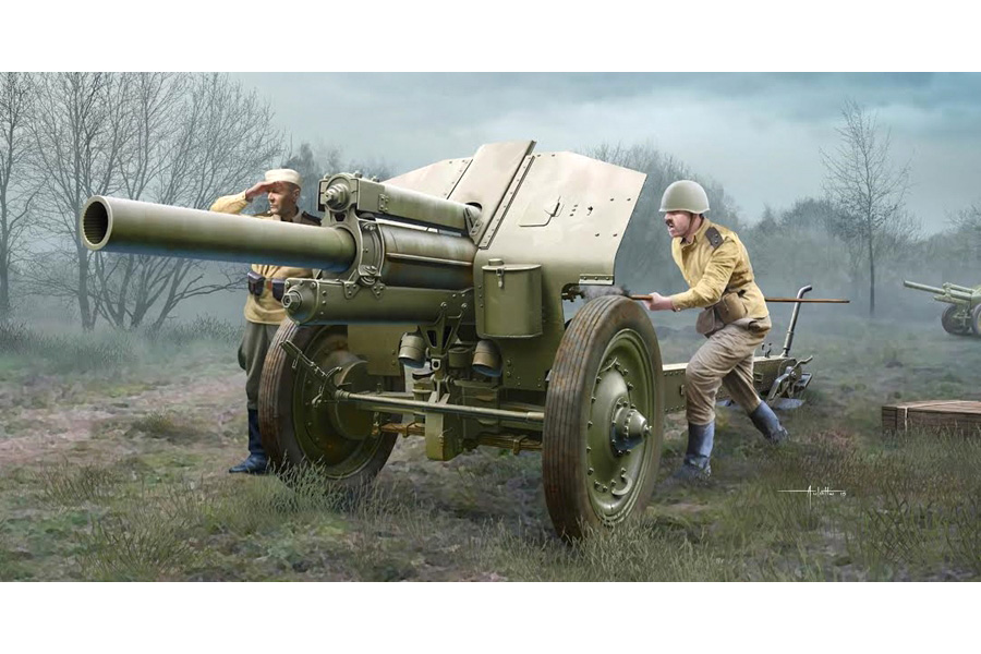 RC Radiostyrt Byggsats stridsfordon - Soviet 122mm Howitzer 1938 - 1:35 - Trumpeter