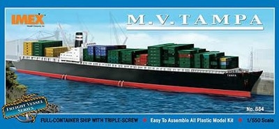 Bild p� Modellb&aring;tar - MV Tampa w/containers - 1:550 - Emhar