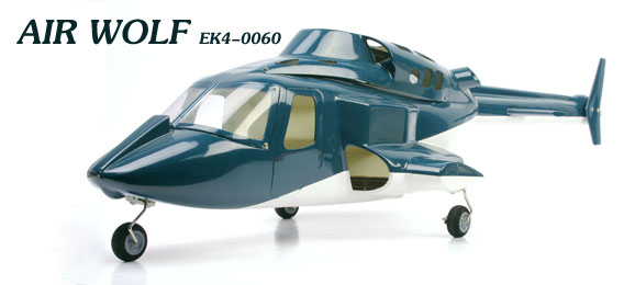 RC Radiostyrt E-sky Airwolf Canopy 652.5*103.5*125.5mm