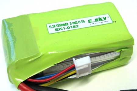 Bild p� Batteripack Li-PO - Batteri 11,1V 1250mAh - E-Sky