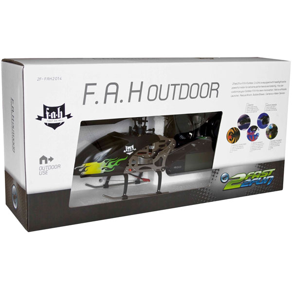 Radiostyrd helikopter - 2Fast2Fun F.A.H Outdoor - 2,4GHz - 4CH - RTF