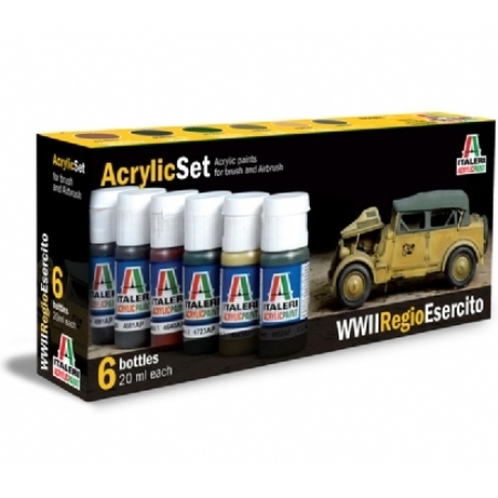 Frg - Acrylic Set 6p WWII REGIO ESERCITO - Italeri