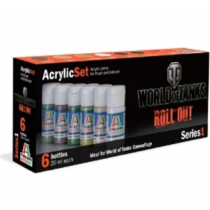 Bild p� F&auml;rg - World of Tanks Acrylic Set - Italeri