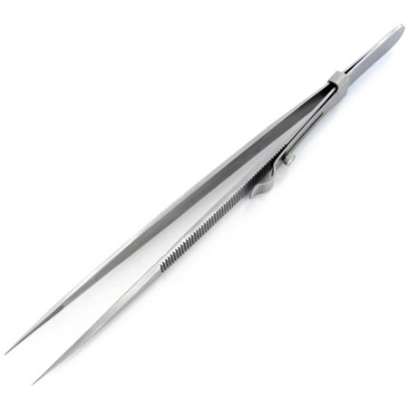 Fine serrated Locking Tweezers - ModelCraft