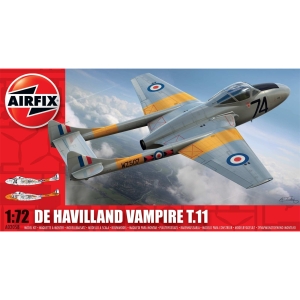 Flygmodell - De Havilland Vampire T.11 - Airfix - 1:72