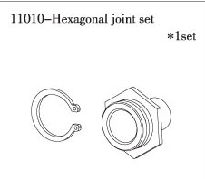 RC Radiostyrt FS Hexagonal Joint Set 1:10 nitro