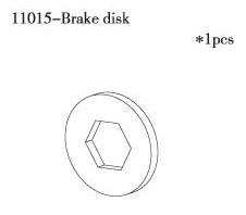 RC Radiostyrt FS-Racing Brake Disk 1:10 nitro