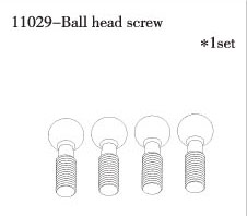RC Radiostyrt FS Ball Head Screw 1:10 nitro