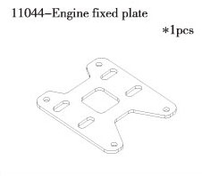 RC Radiostyrt FS Alloy Fixed Plate, alu G1:10 nitro,