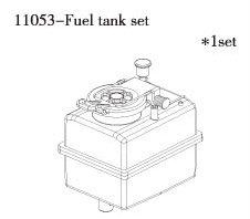 RC Radiostyrt FS-Racing Fuel Tank bränsletank