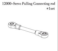 RC Radiostyrt FS Servo Pulling Connecting Rod 1:10 nitro