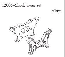 RC Radiostyrt FS-Racing Shock Tower Set 1:10 nitro