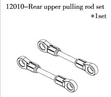 RC Radiostyrt FS-Racing Rear Upper Pulling Rod Set 1:10 nitro