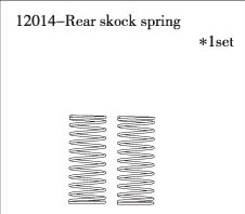 RC Radiostyrt FS-Racing Rear Shock Spring 1:10 nitro