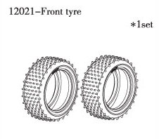 Bild p� FS-Racing Front Tire GB-4 sport, 1:10 nitro, d&auml;ck fram