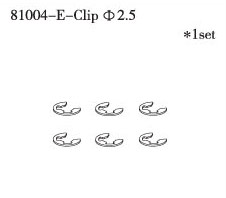 RC Radiostyrt FS-Racing E-clipf2.5 6pcs 1:10 nitro