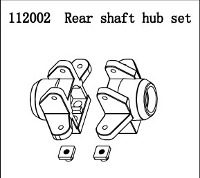 RC Radiostyrt FS Racing 1:5 Buggy Rear shaft hub set