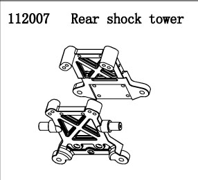 RC Radiostyrt FS Racing 1:5 Buggy Rear suspension arm