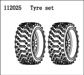 RC Radiostyrt FS Racing 1:5 Buggy Tire set