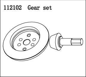 RC Radiostyrt FS Racing 1:5 Buggy Gear set