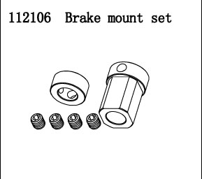 RC Radiostyrt FS Racing 1:5 Buggy Brake hub set