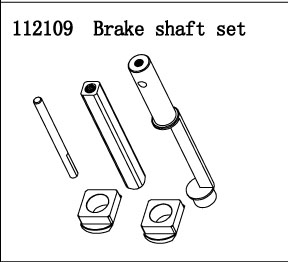 RC Radiostyrt FS Racing 1:5 Buggy Brake shaft set